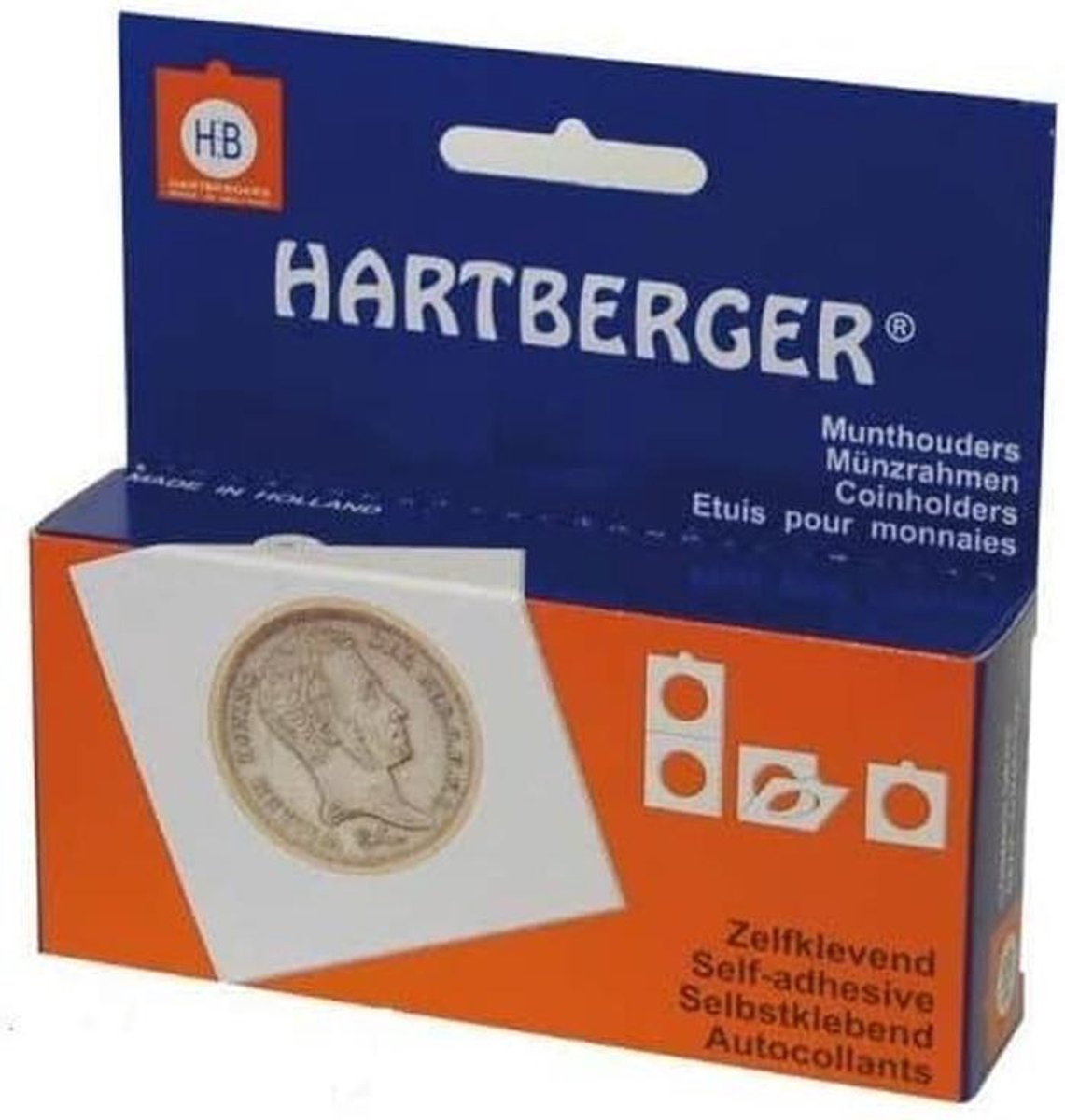 25x Muntcassettes 25mm Zelfklevend voor Muntverzameling Opslag