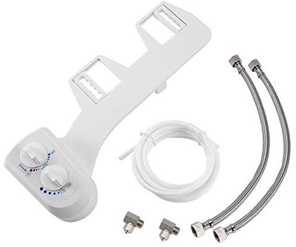 Toilet Bidet - Douche wc - Persoonlijke hygiëne - Wateraansluiting - 48 x 22 cm - Wit