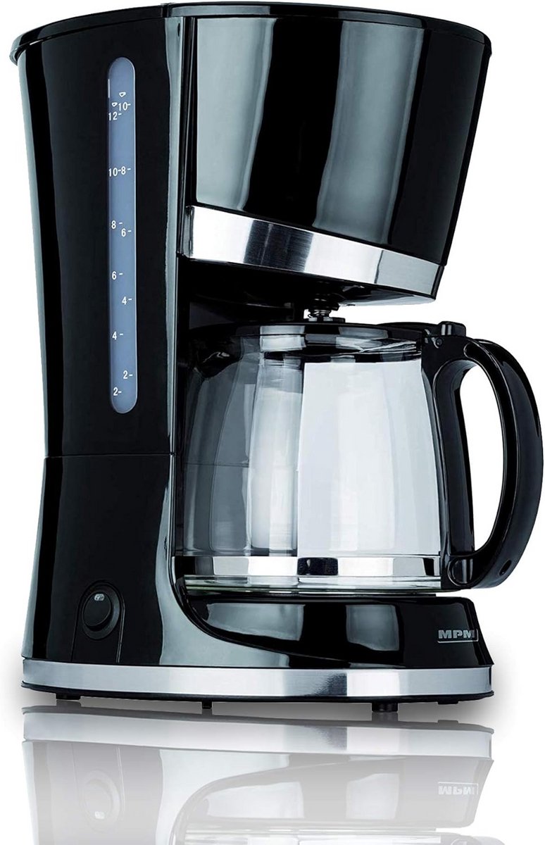 Koffiezetapparaat Zwart 12 Koppen - Druppelkoffiezetapparaat met Kan en Warmhoudplaat
