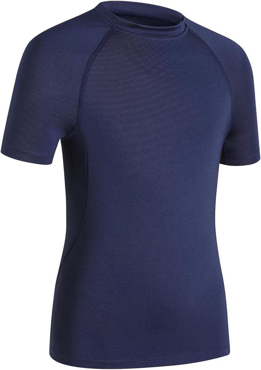 Compressieshirt Korte Mouwen Jongen - Sneldrogend Sport Onderhemd voor Kinderen