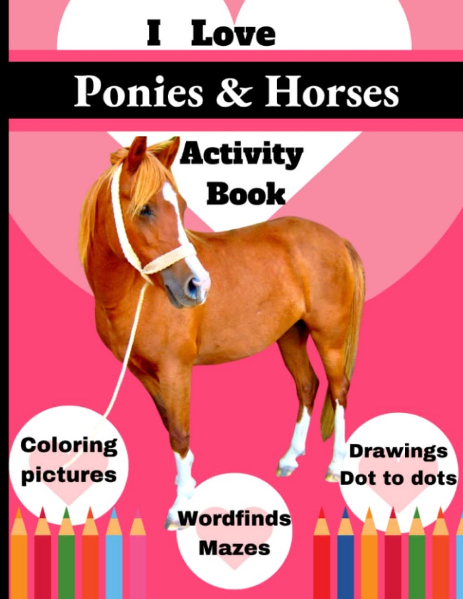 Grote Pony en Paarden Spelletjesboek voor Kinderen: Knutselen, Puzzelen en Kleuren