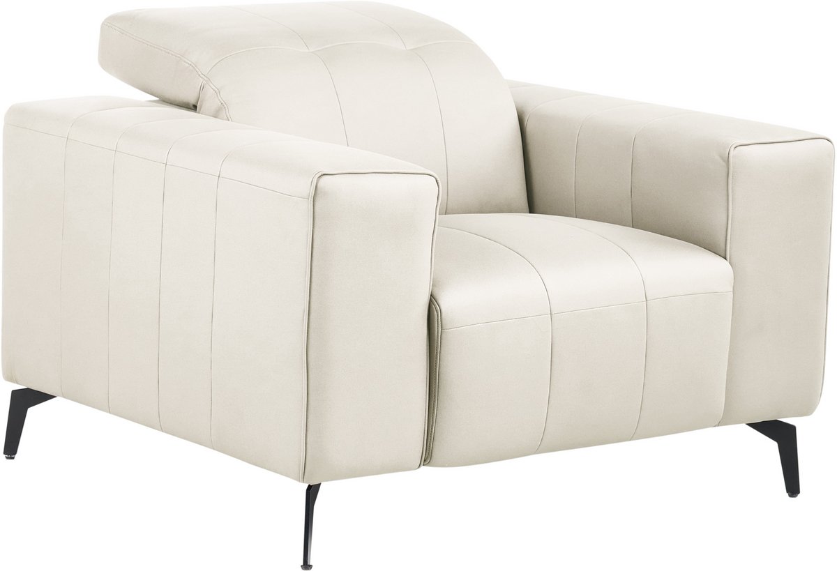 OMMEL - Fauteuil - Lichtbeige - Polyester