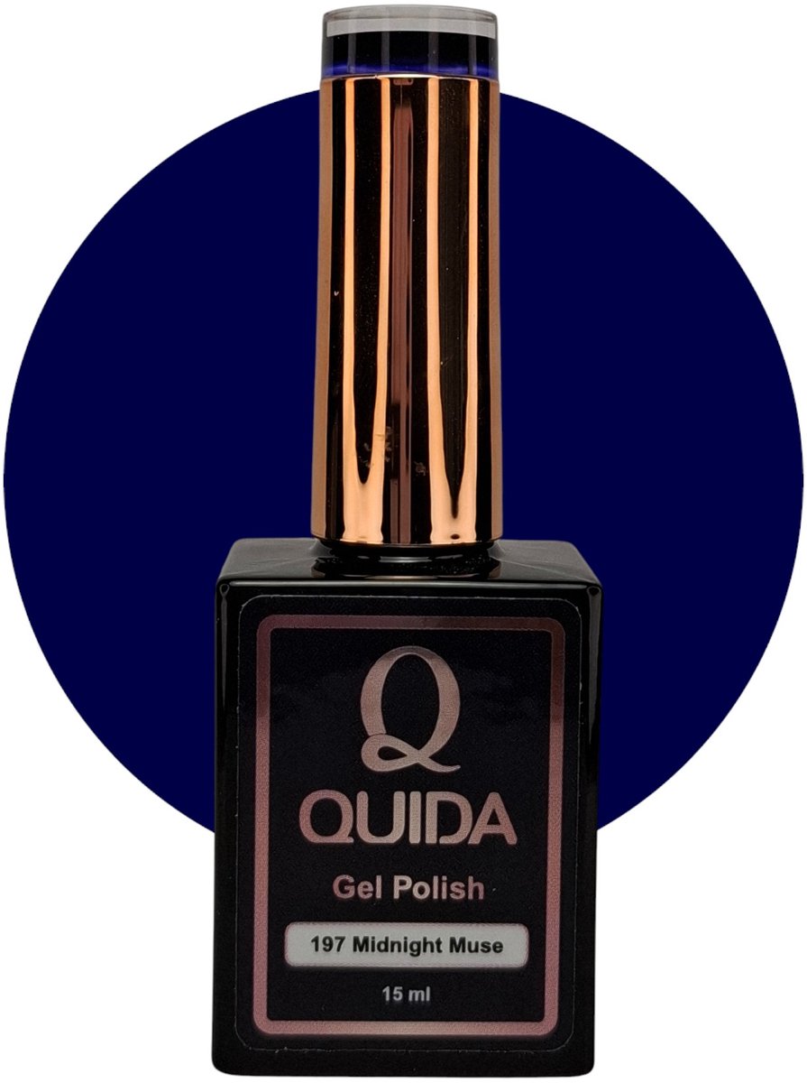 Quida Gelpolish #197 Midnight Muse donker blauw 15ml