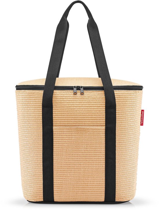 reisenthel thermoshopper - Sac Isotherme pour Courses ou Pique-Nique, Doublure Isotherme Feuille Aluminium, 1 Poche extérieure, 2 lanières, Fermeture zippée, Volume 15l, en Navy Signature