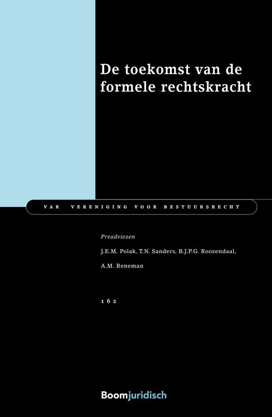 VAR-reeks - De toekomst van de formele rechtskracht - cover