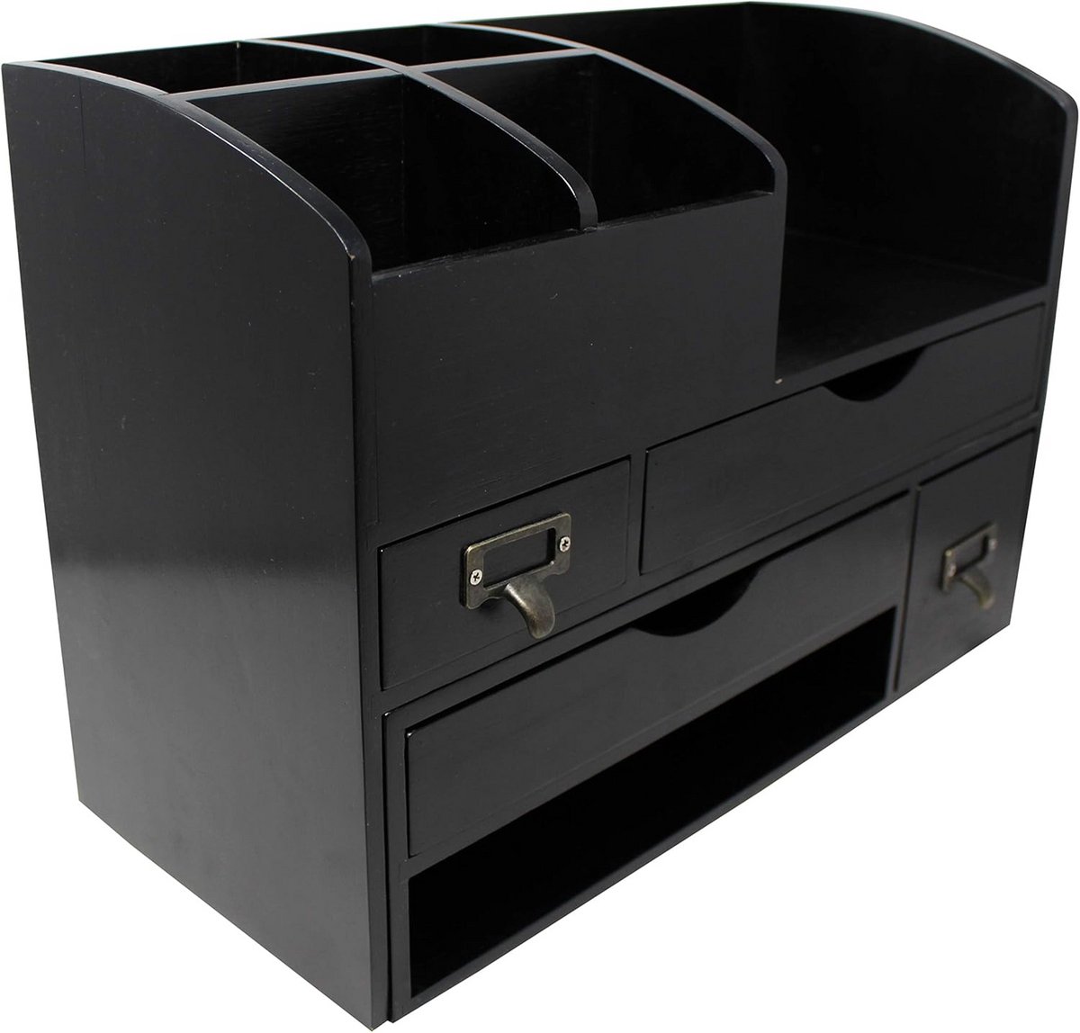 Verstelbare Houten Bureau-Organizer voor Kantoor en Thuis