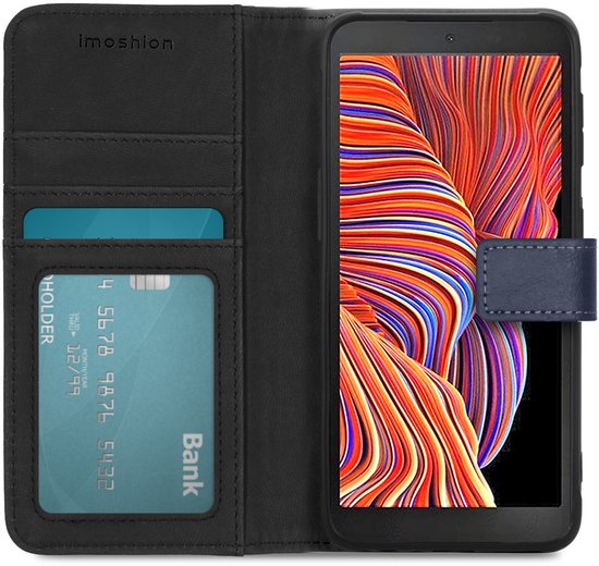 Coque Samsung Galaxy Xcover 5 avec porte-cartes - Bookcase iMoshion Luxe - Bleu foncé