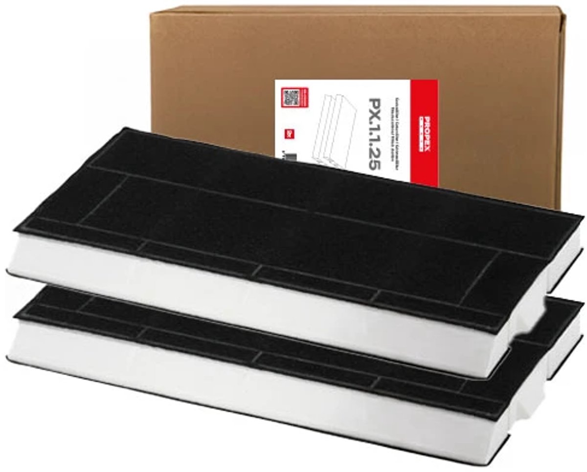 Propex Parts Koolstoffilters voor Afzuigkappen - 2 stuks - Geschikt voor Bosch, Neff, Siem model 00434229 / DHZ4505 / DHZ4506 / LZ45501 / Z5144X1 - Eenvoudige Installatie