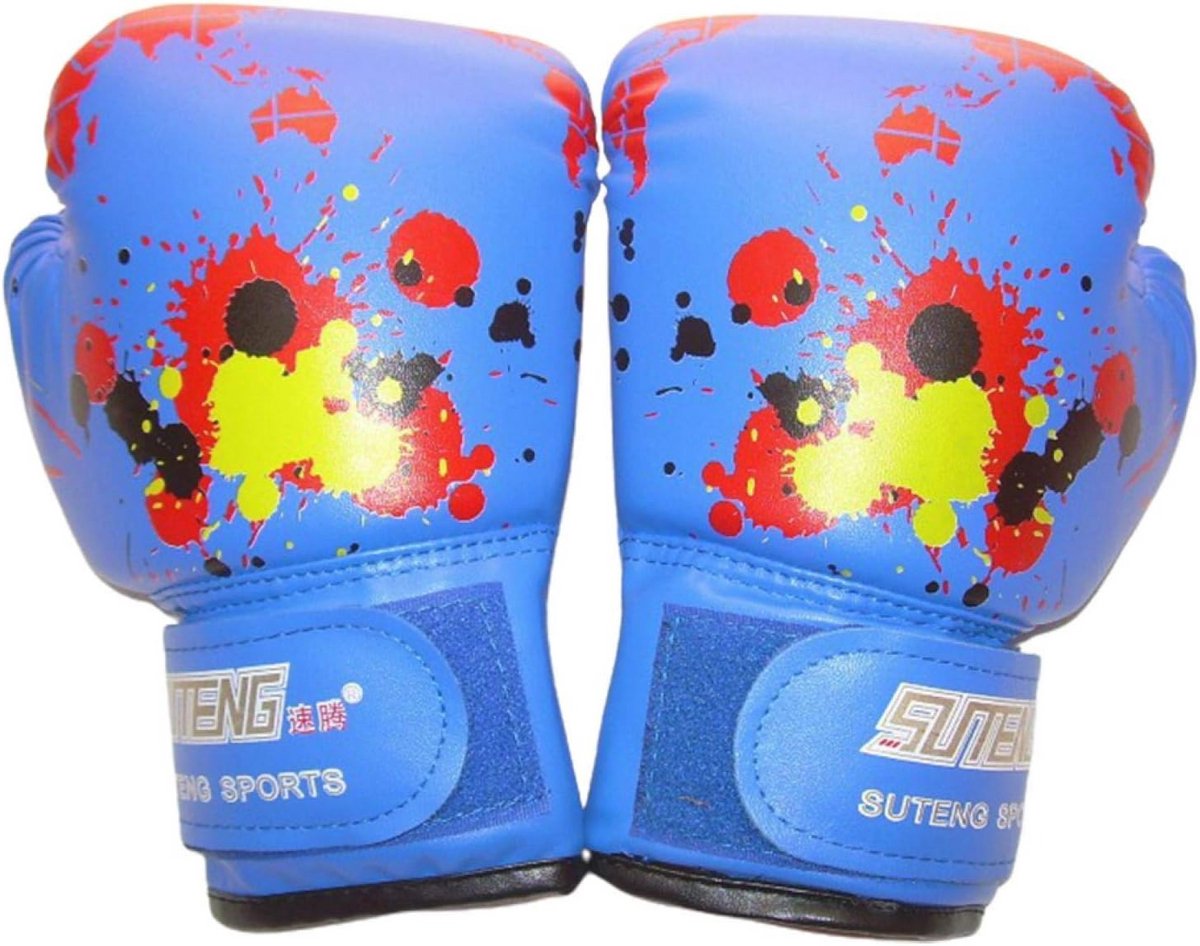 Bokshandschoenen voor Kinderen 2-11 Jaar - Kickboksen, Training en Sparren (Blauw)