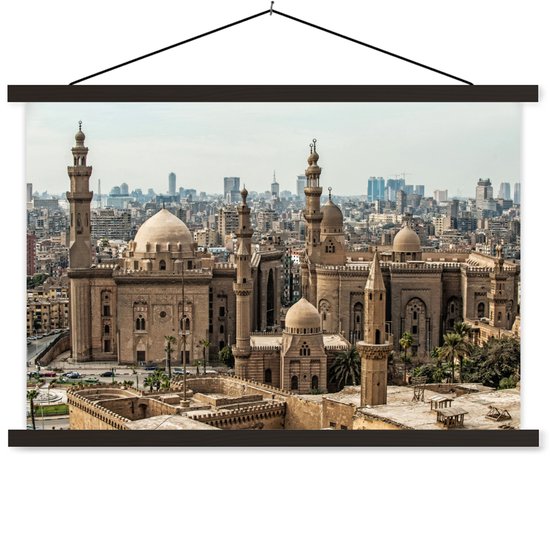 Ambiance orientale en Egypte affiche textielposter lattes noires