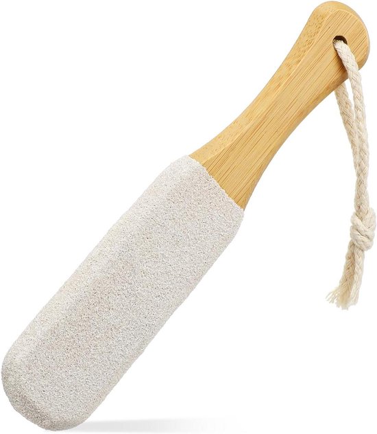 All4You - Voet Scrubber voor Professionele Pedicure en Eeltverwijdering met Puimsteen Scraper en Borstel - Verzorging van Gebarsten Hakken en Harde Huid - Dode Huid en Maïs Verwijderen