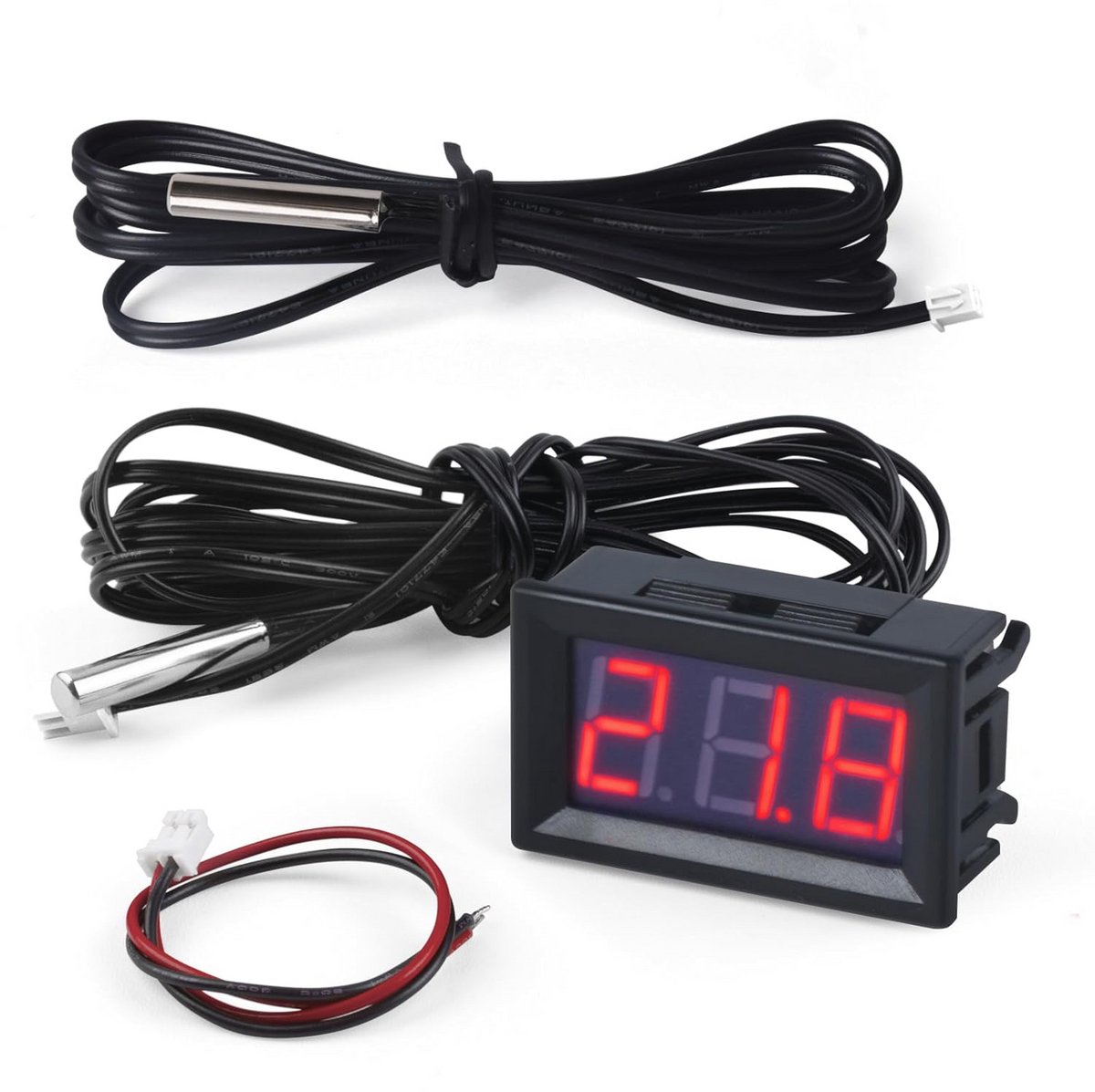 Waterdichte Digitale Thermometer met Sonde voor Nauwkeurige Temperatuurmeting in Aquariums, Koelkasten en Freezers