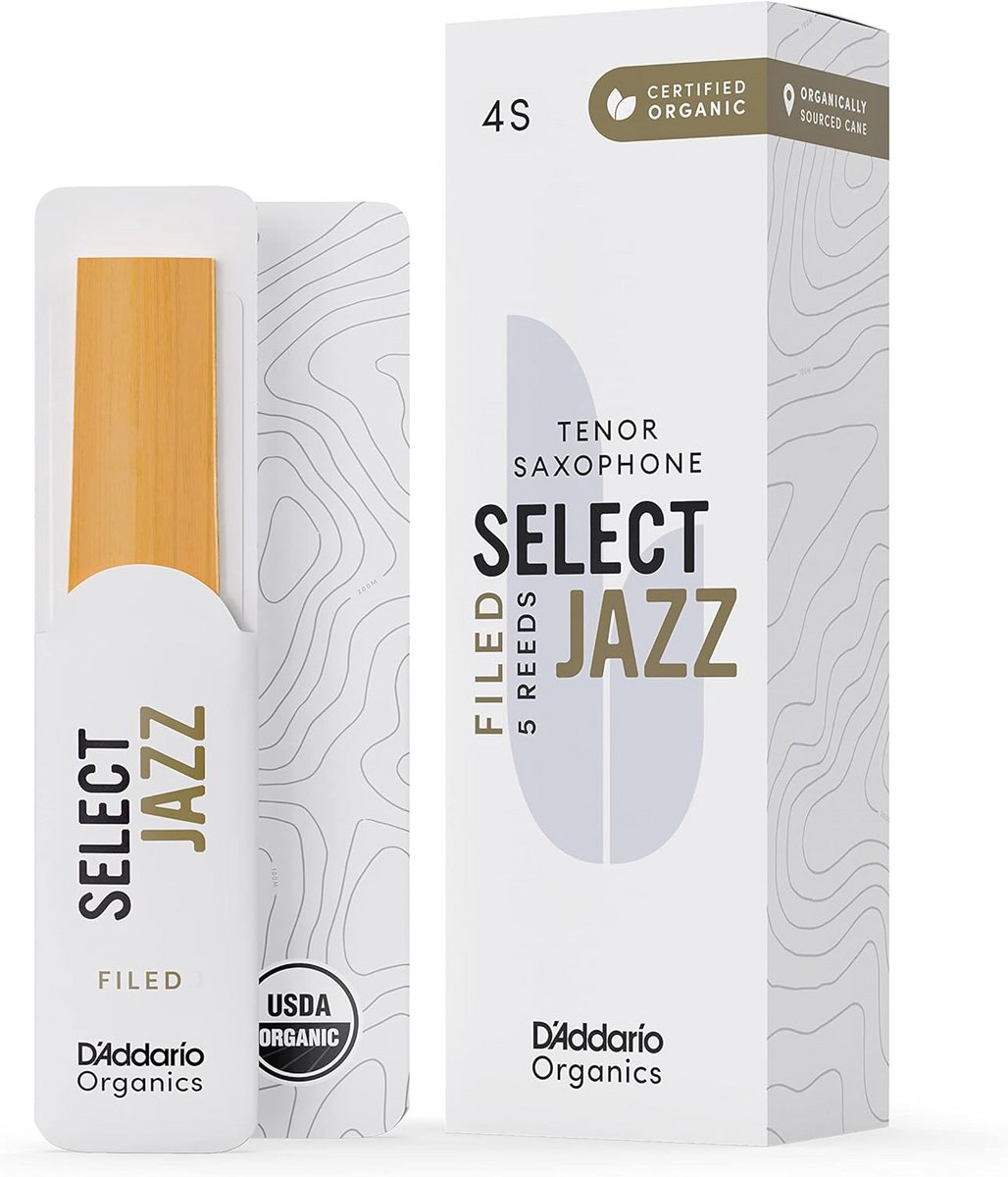 Biologische Tenor Saxofoonrietjes Select Jazz - Maat 4 - 5 Verpakkingen