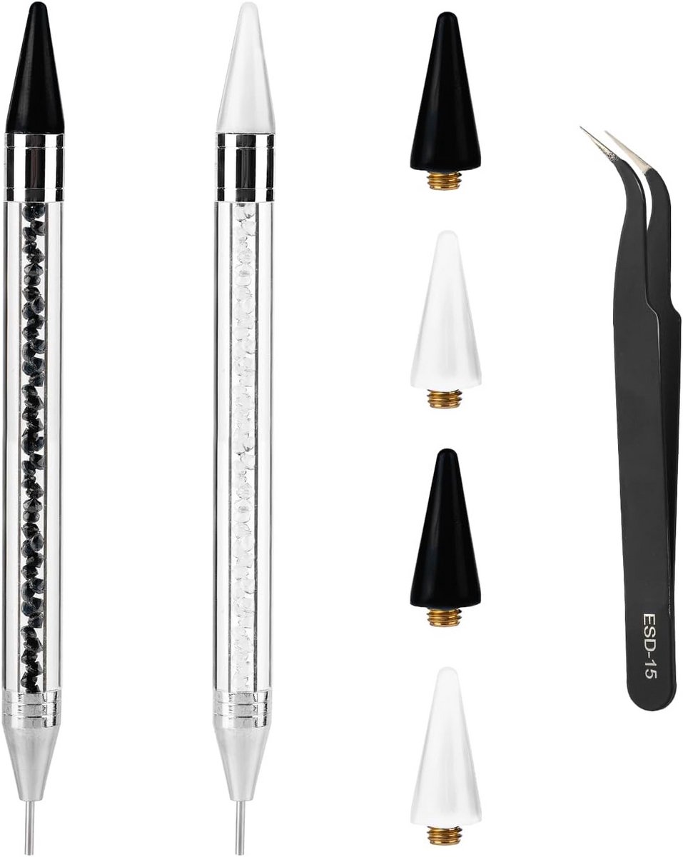 Nagel Strass Steentjes Picker Set met Wax Pen en Pincet voor Nail Art DIY