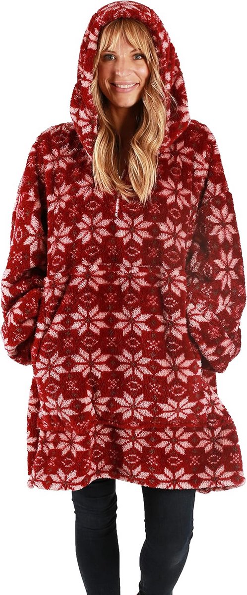 Oversized Deken Hoodie voor Dames en Heren - Pluche en Comfortabel