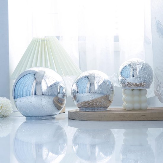 Verlichte Glazen Bol Lamp Batterij LED Sfeerverlichting Nachtlicht voor Slaapkamer & Woonkamer van Merkloos — afbeelding 2