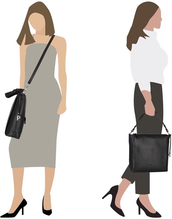 PICARD Cuir Sac à épaule Sac à épaule bandoulière Bali Shoulder Bag Black Noir