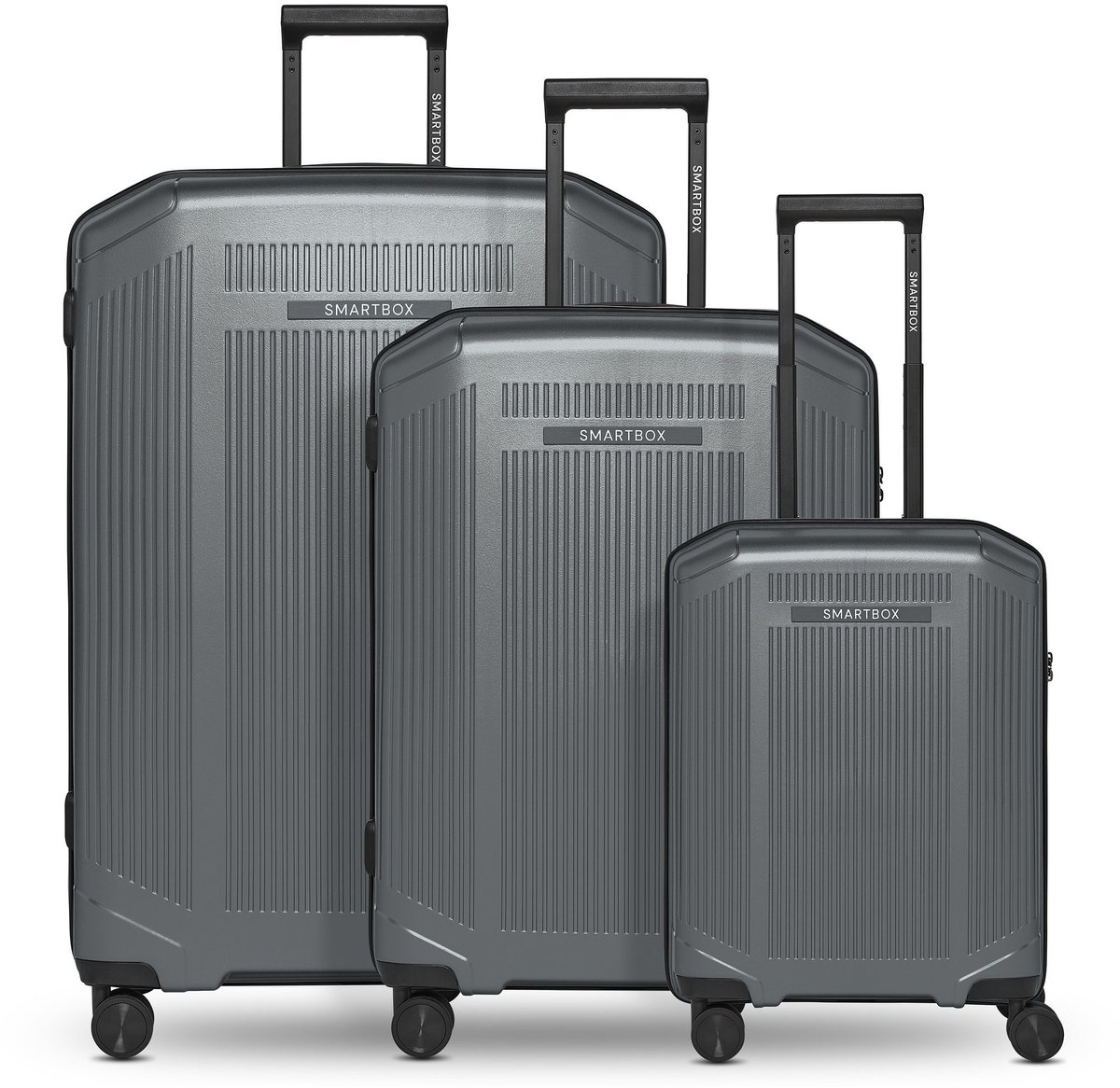 Smartbox Edition 02 4 wielen Kofferset 3-delig - Harde bagage - TSA slot - gunmetal metallic