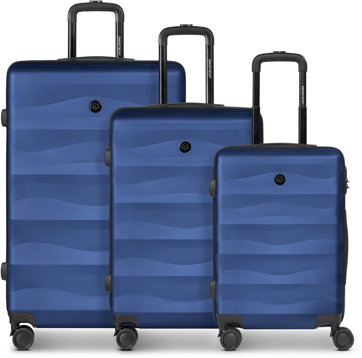 Smartbox Edition 03 4 wielen Kofferset 3-delig - Harde bagage - Combinatieslot - dark-blue