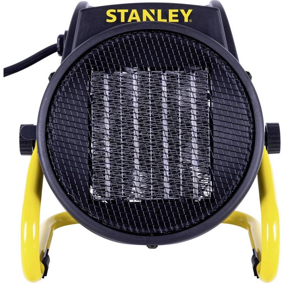 PTC Ventilatorkachel 2000W Stanley Elektrische Verwarming 20 m² Keramisch Element Zwart/Geel