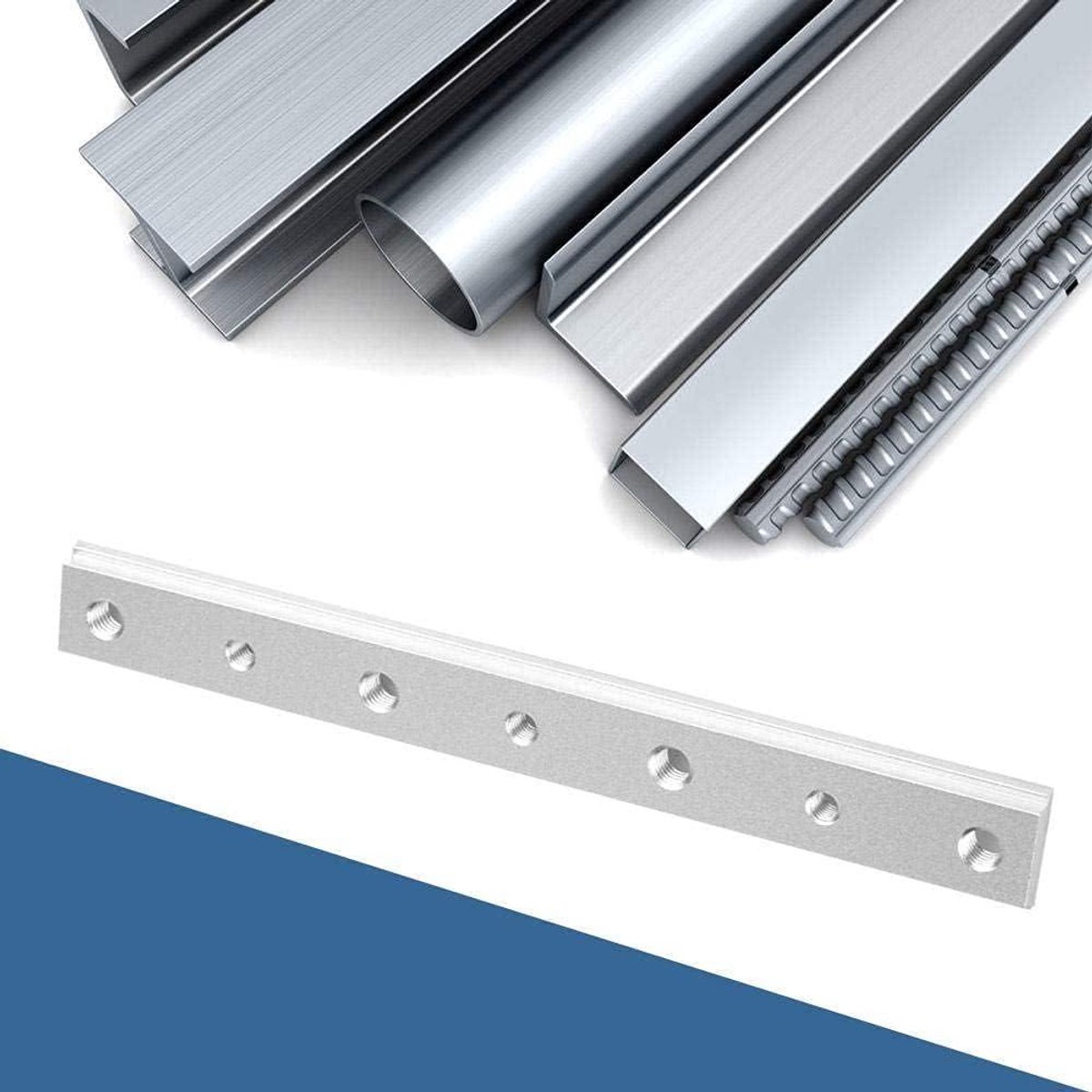 Ronte - Aluminiumlegering T-Slot Mijter Track Jig Armatuur voor Houtbewerkingstafels - Set van 2 stuks