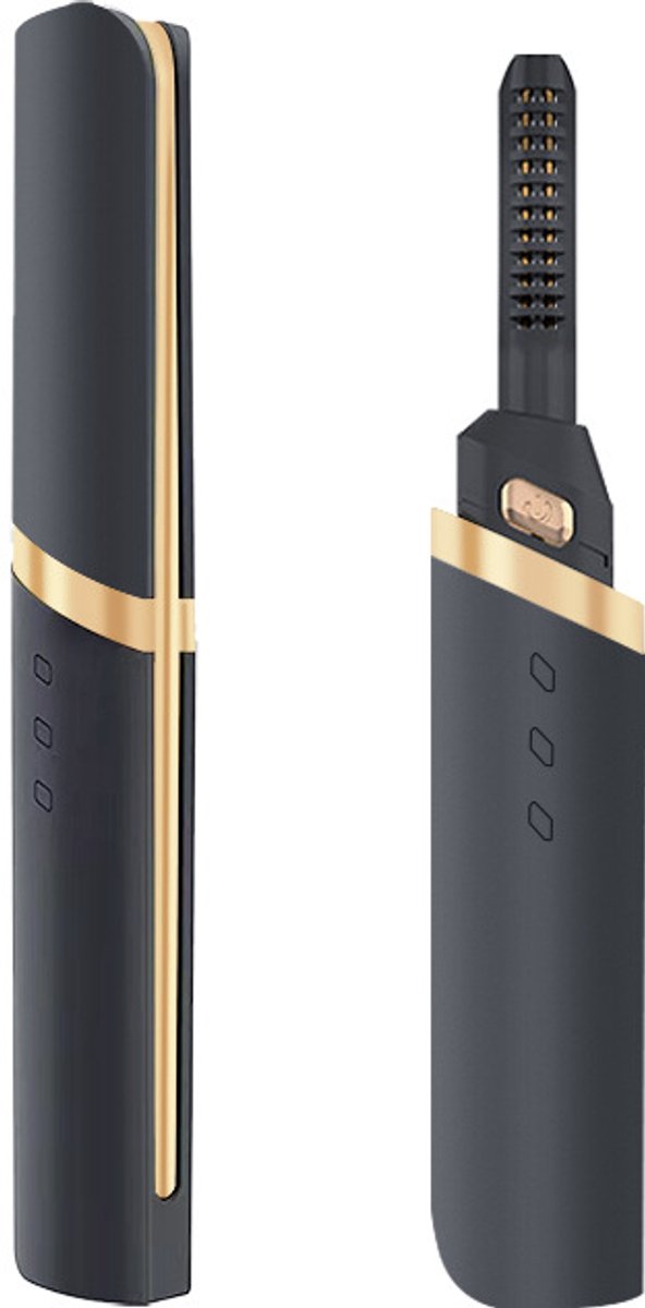 Elektrische Wimperkruller, Automatisch Verwarmde Langdurige Krultang USB-oplaadtool voor Wimperpermanent (zwart)