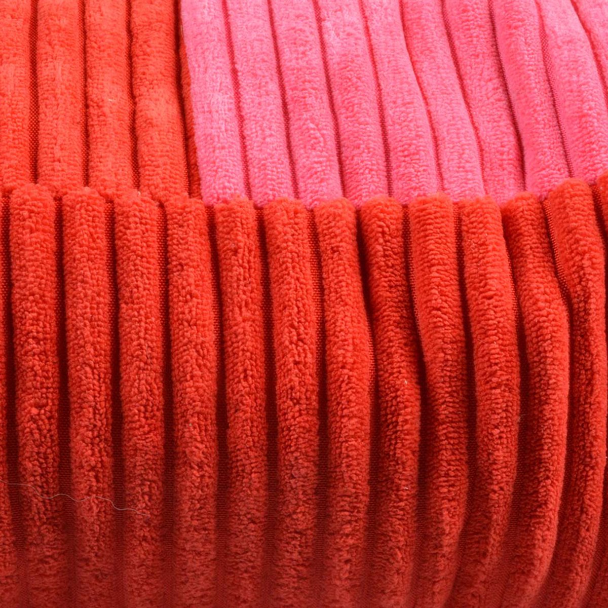 Coockoo Hondenkussen Cozy Stripe Rood/Roze S-60x50x10cm