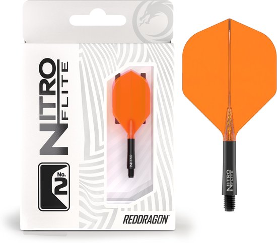 Red Dragon Nitro Flite Black and Orange - Dart Flights van Red Dragon — afbeelding 3