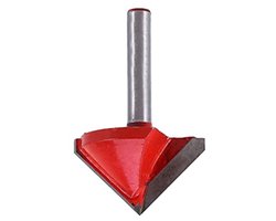 Hozly 90V Bit, CNC V Bit 14 Shank Router Bit Engraving V Shape Groove Woodworking Cutter Trim Chamfer Bit