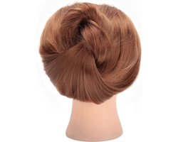 Oefenhoofd Kapper - Trainingshoofd van Echt Haar met Houder voor Opleiding - Kappershoofd voor Cosmetica en Schoonheidsspecialisten