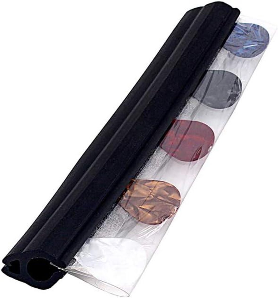 Ronte - Gitaar Picks Houder Klem Clip Zwart Rubber - 5 Stuks Picks - Muziek Accessoire