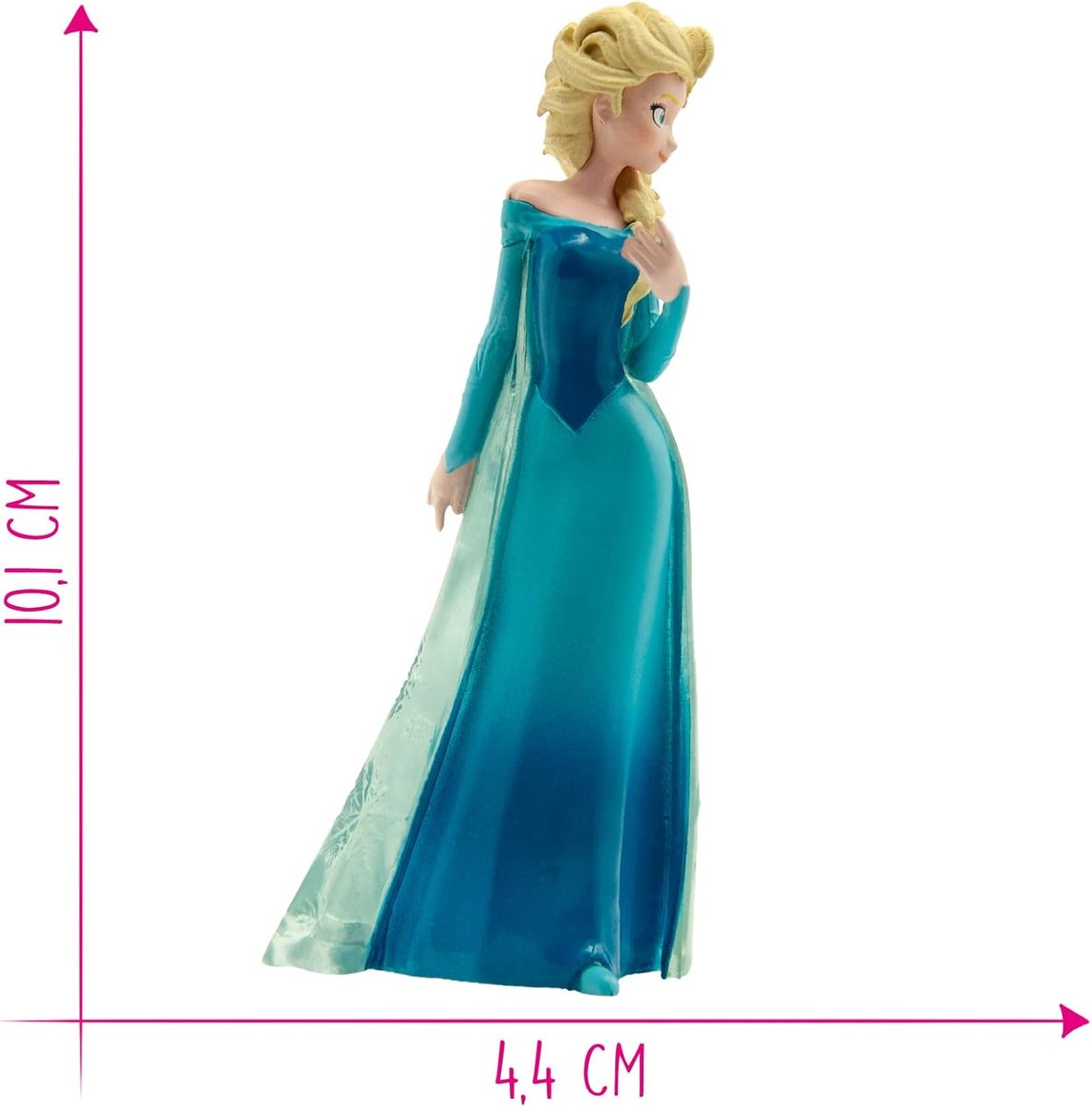 Bullyland 12961 – Speelfiguur en verzamelfiguur Elsa uit Frozen – ca. 11 cm – levensecht en detailrijk vormgegeven – ideaal als taartfiguur en klein cadeautje voor kinderen vanaf 3 jaar. — afbeelding 2