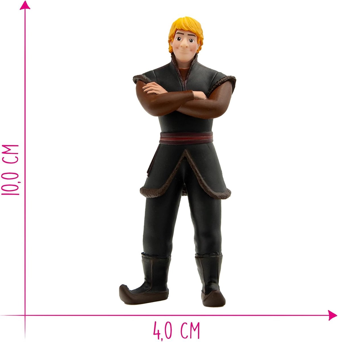Bullyland 13516 – Speelfiguur en verzamelfiguur Kristoff uit Disney Frozen 2, ca. 4 × 10 × 6 cm – levensecht en detailrijk vormgegeven – ideaal als taartfiguur en klein cadeautje voor kinderen vanaf 3 jaar. — afbeelding 2
