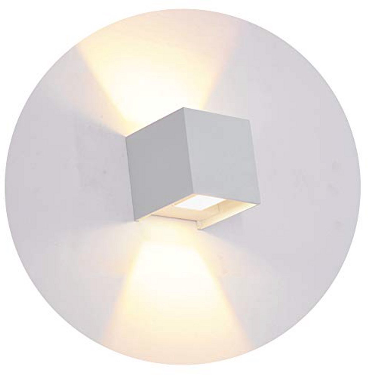 LED Wandlamp Binnen en Buiten met Instelbare Lichtstraal - 3000K Warmwit, IP65 Waterproof