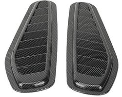 Tweedehands Luchtinlaatdeksels - 2 Stuks - Koolstofvezel Stijl - Universele Auto Accessoires