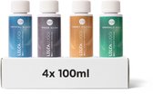 Lecca Luggi Wasparfum Proefpakket – Kruidig Bloemig – Crystal Bloom, Moon Glow, Sweet Essence & Emerald Mist – 4x100ml