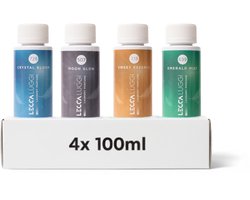 Lecca Luggi Wasparfum Proefpakket – Kruidig Bloemig – Crystal Bloom, Moon Glow, Sweet Essence & Emerald Mist – 4x100ml