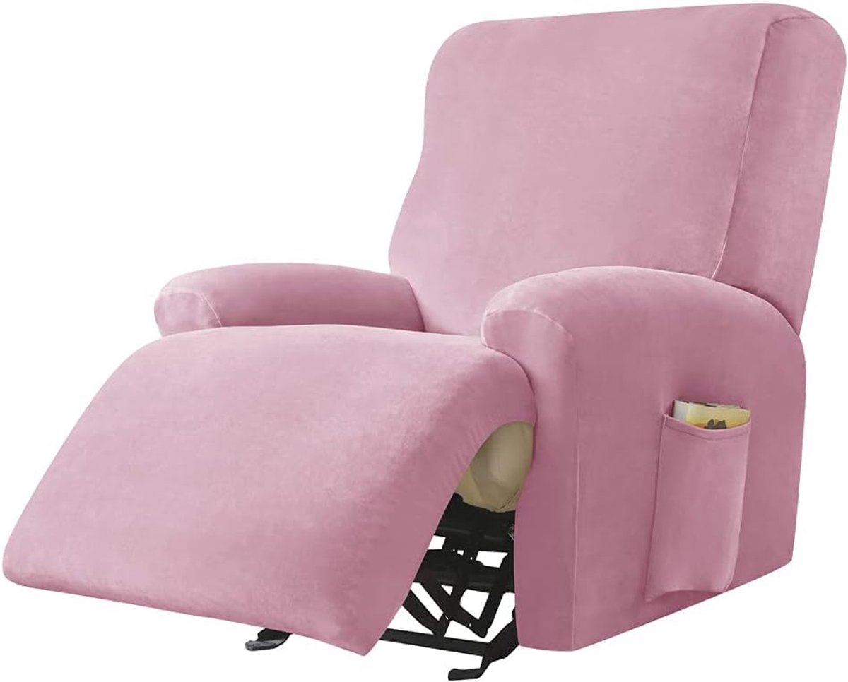 Stoelhoezen-Stoelbeschermers-4 delig-roze-c