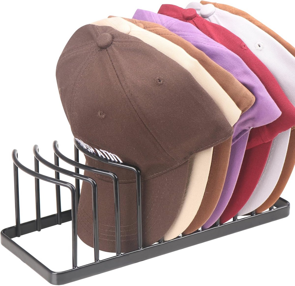 Honkbalpet Hoedorganisator - Ruimtebesparend Standaard voor 10 Petten - Premium Metalen Hoedenrek voor Display en Opberging