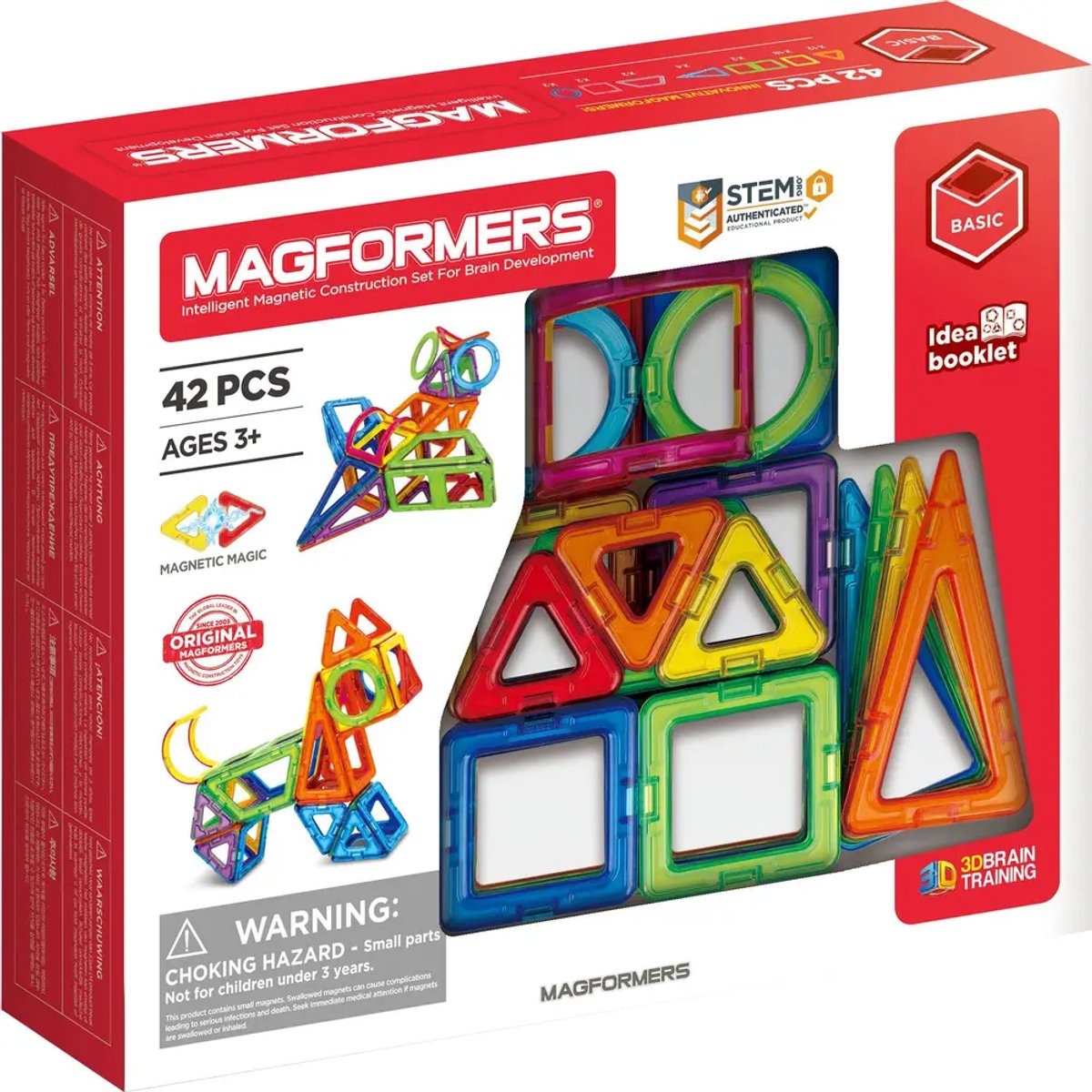 magnetisch bouwspeelgoed Basic 42-delige set creatief.