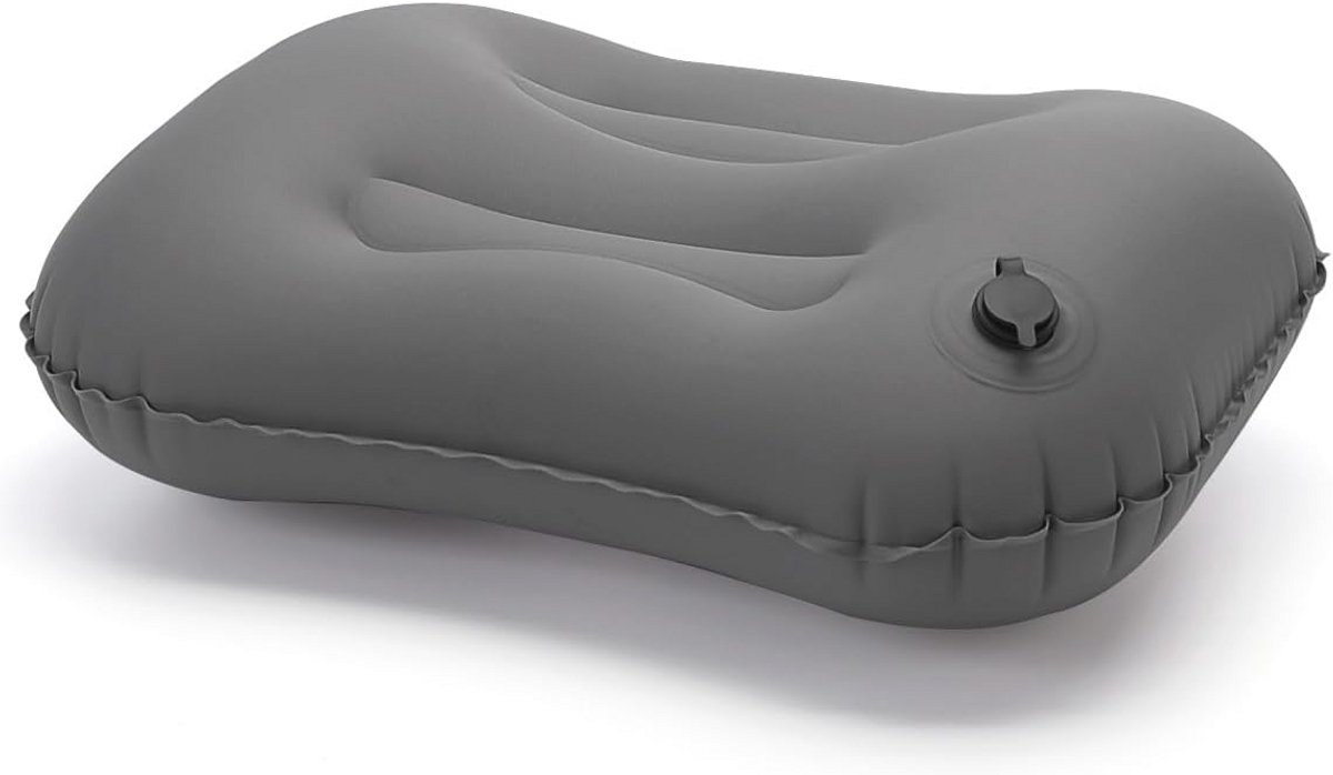 Opblaasbaar ergonomisch campingkussen voor nekondersteuning - ideaal voor auto, strand en kantoor