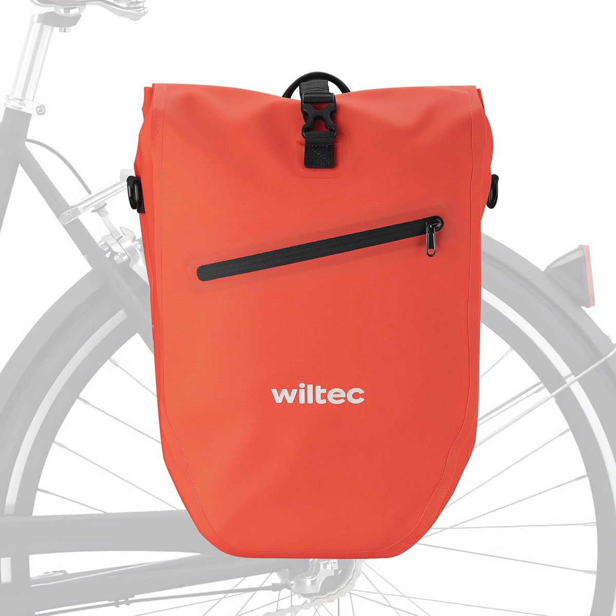 Fiets- en schoudertas 28L - Waterdicht met reflectoren en draagriem