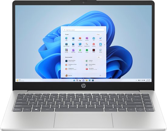 HP Laptop 14-em0973nd AMD Ryzen™ 7 7730U 35,6 cm (14") Full HD 16 GB DDR4-SDRAM 512 GB SSD Wi-Fi 6 (802.11ax) Windows 11 Home Zilver - HP - Hoofdafbeelding