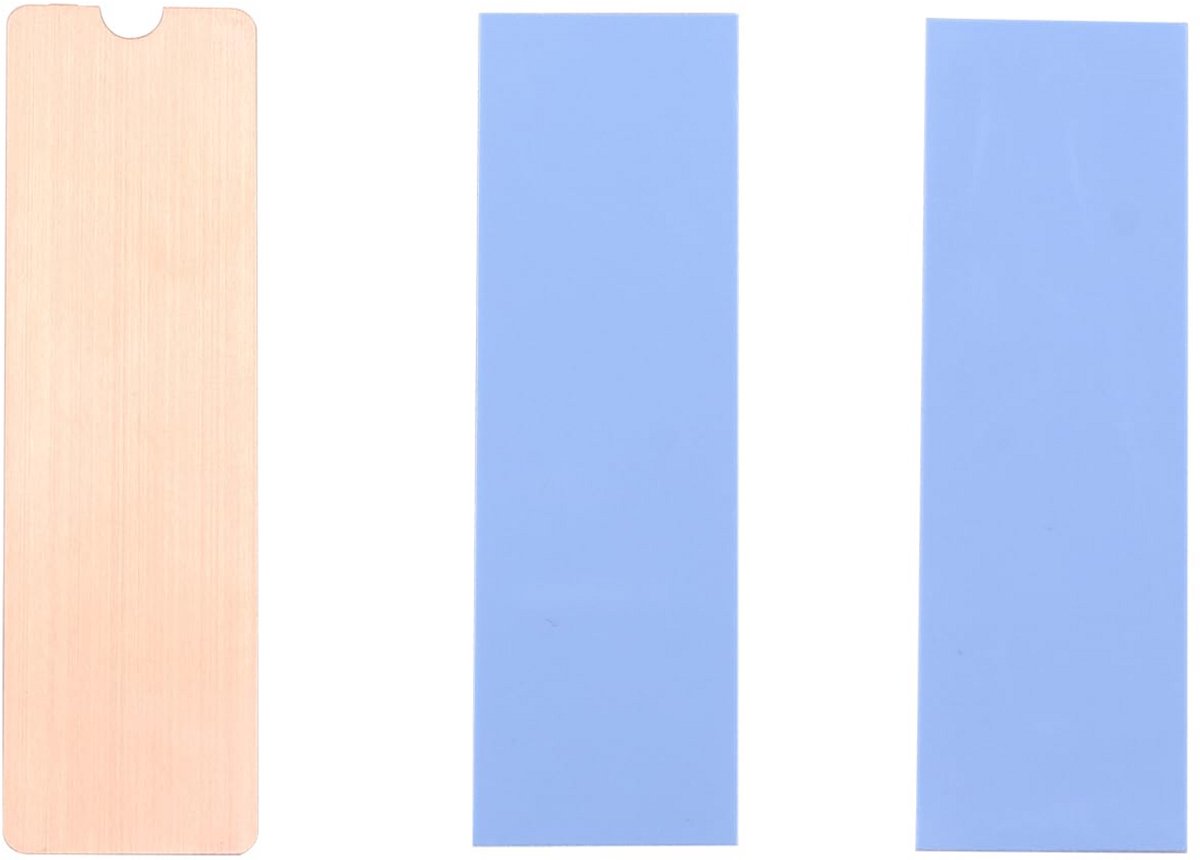 M.2 Heatsink voor Laptop - 100% Koper met Siliconen Thermische Pads - Koeloplossing voor M.2 SSD