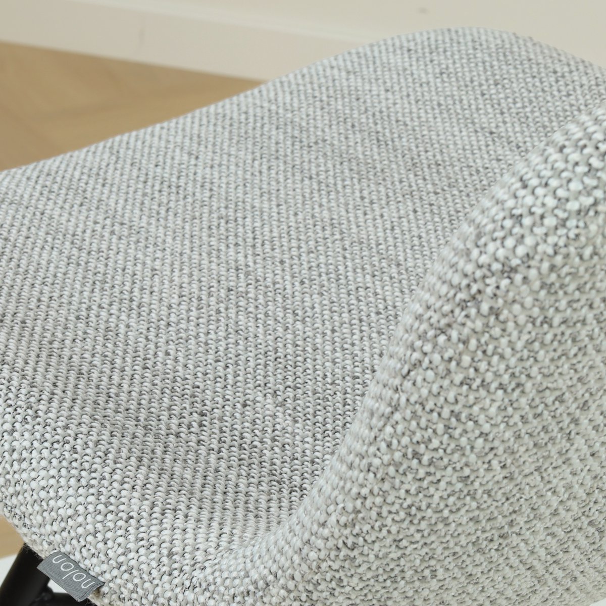 Nolon Nino-Mats barkruk grijs melange - zwart onderstel - 65 cm Grijs - Zwart onderstel