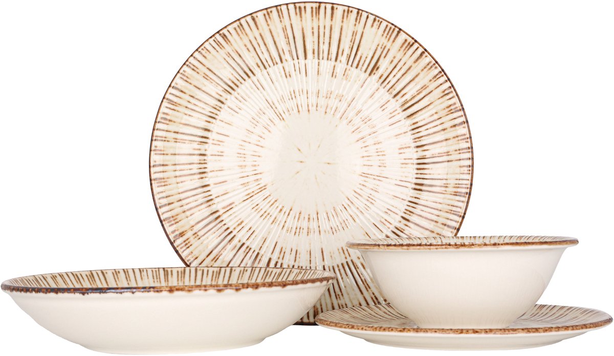 By Bone Serviesset (Medium) - Legna - 24 delig - 6 persoons - Porselein