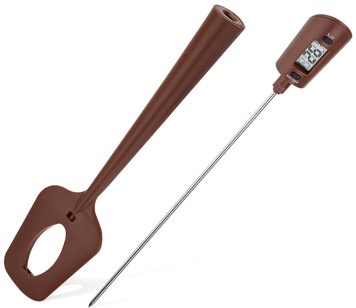 Digitale voedselthermometer voor koken - voor sauzen - crème - chocolade - nylon/silicone