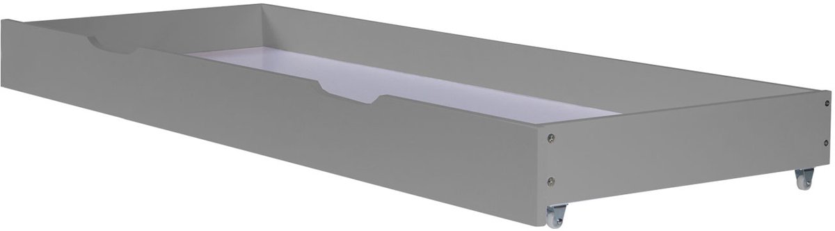 Homestyle4u Bedkast - met wieltjes - Bedlade - Grijs