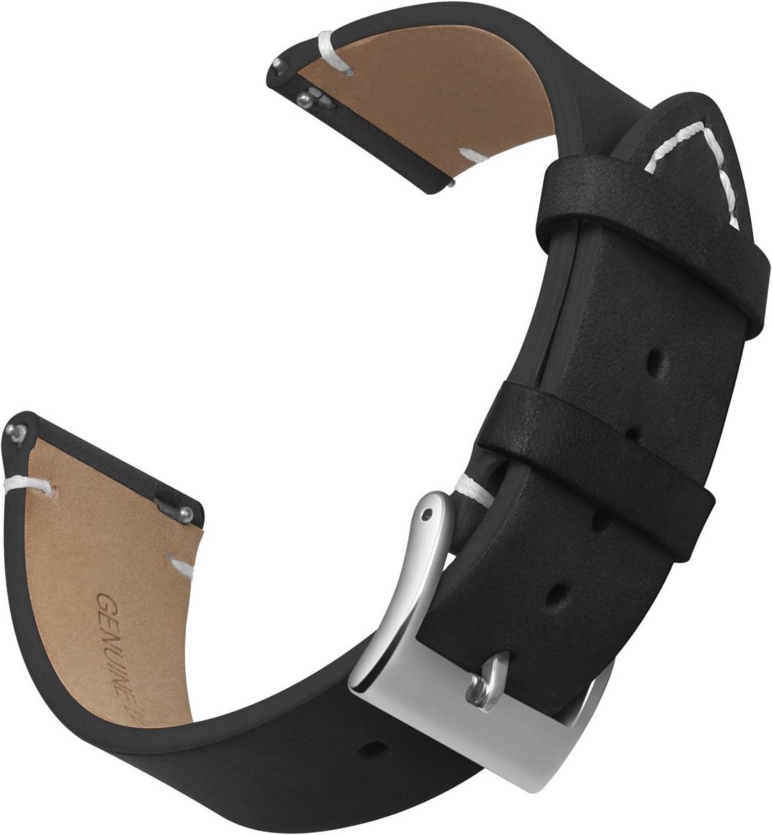 Echte Leren Horlogeband met Diverse Kleuren en Maten - Vervangende Band voor Horloges