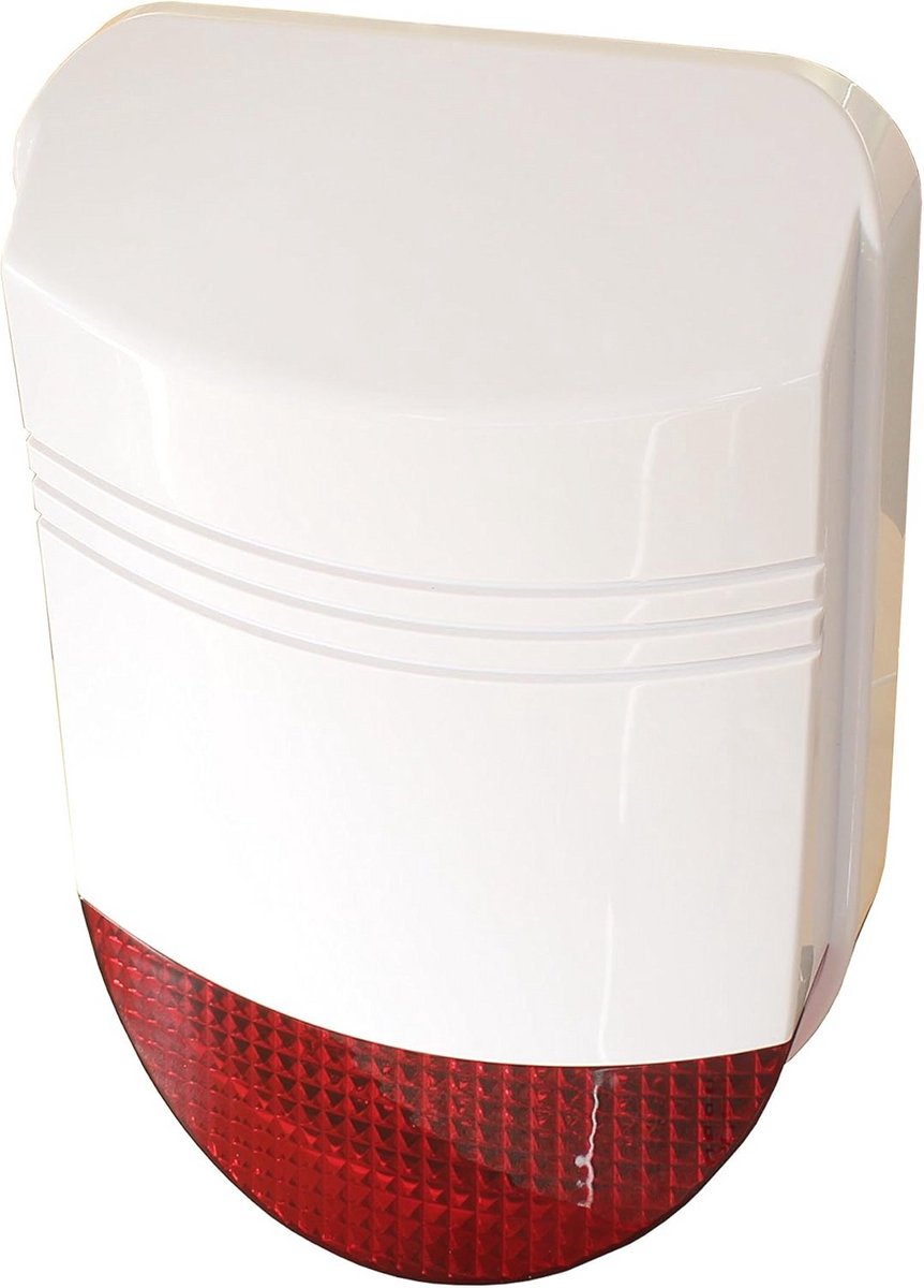 Hoogwaardige draadloze buitensirene 12 volt voor draadloos alarmsysteem met repeaterfunctie